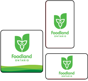 Foodland logo cards